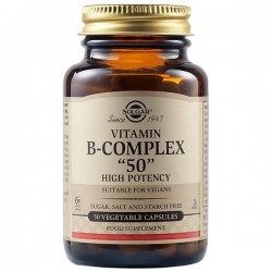 Solgar Vitamin B-Complex "50" High Potency, 50veg.caps